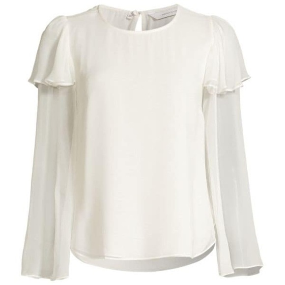 REBECCA TAYLOR
Ruffled Silk Chiffon Blouse - Picture 3 of 10